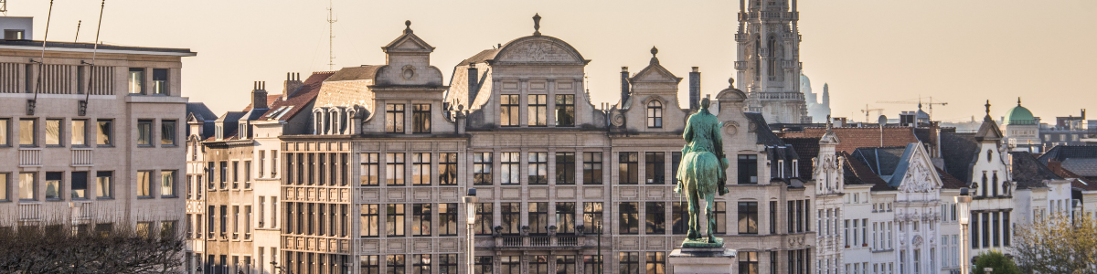 Aerial view of Brussels, Belgium